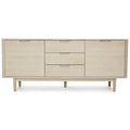 Sideboard mit 2 Türen - 180 cm breit - Eiche bianco - FURNHOUSE