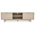 TV-Lowboard Nyborg 180 cm Eiche bianco von vorne