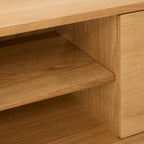 Nyborg TV-Tisch mit 2 Türen - 180 cm breit - Wildeiche Natur - FURNHOUSE