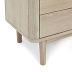 Nyborg Vitrine mit LED-Beleuchtung - 100 cm breit - Eiche Weiß geöltes - FURNHOUSE