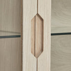 Nyborg Wandschrank mit LED-Beleuchtung - 180 cm breit - Eiche Weiß geöltes - FURNHOUSE