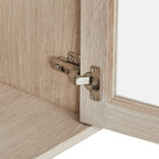 Nyborg Wandschrank mit LED-Beleuchtung - 180 cm breit - Eiche Weiß geöltes - FURNHOUSE