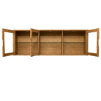 Nyborg Wandschrank mit LED-Beleuchtung - 180 cm breit - Wildeiche Natur - FURNHOUSE