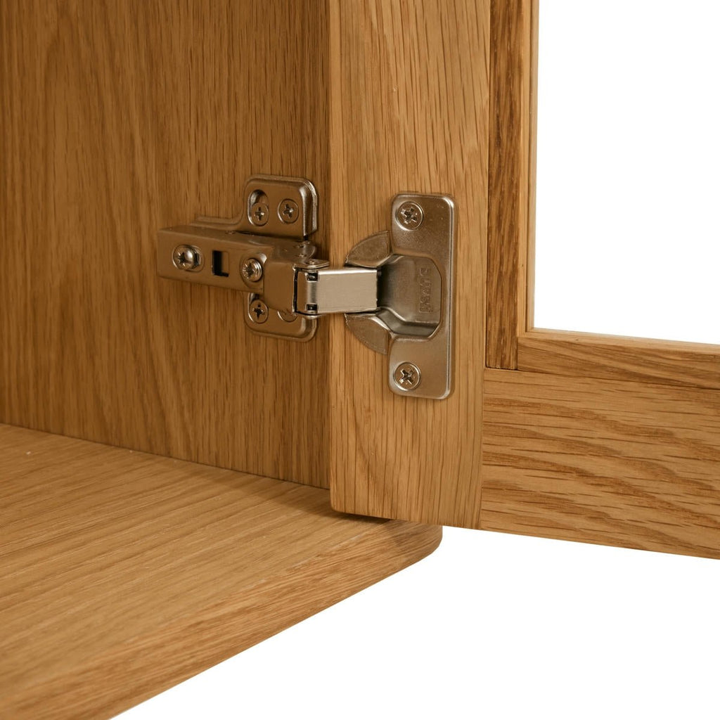 Nyborg Wandschrank mit LED-Beleuchtung - 180 cm breit - Wildeiche Natur - FURNHOUSE