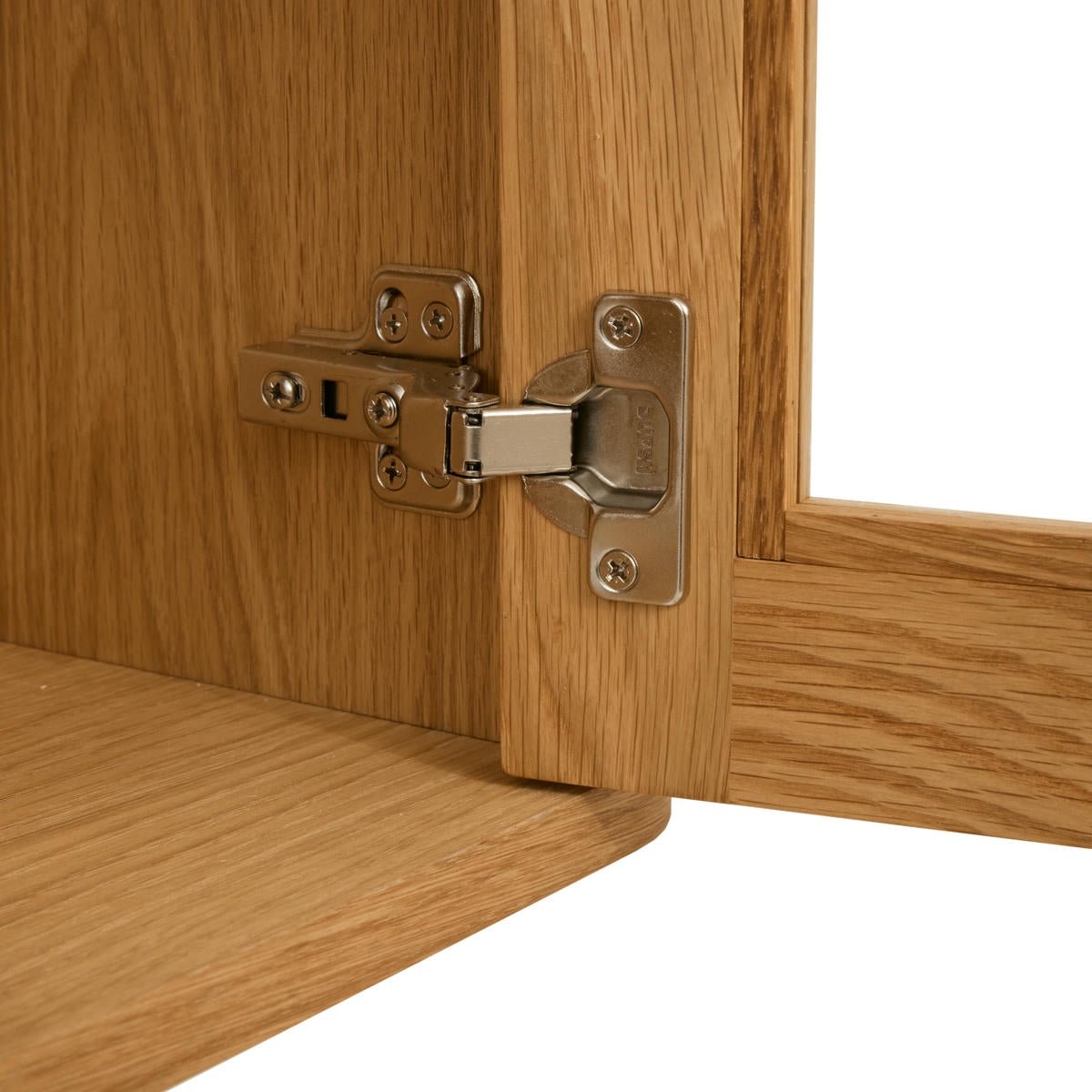 Nyborg Wandschrank mit LED-Beleuchtung - 180 cm breit - Wildeiche Natur - FURNHOUSE