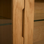 Nyborg Wandschrank mit LED-Beleuchtung - 180 cm breit - Wildeiche Natur - FURNHOUSE