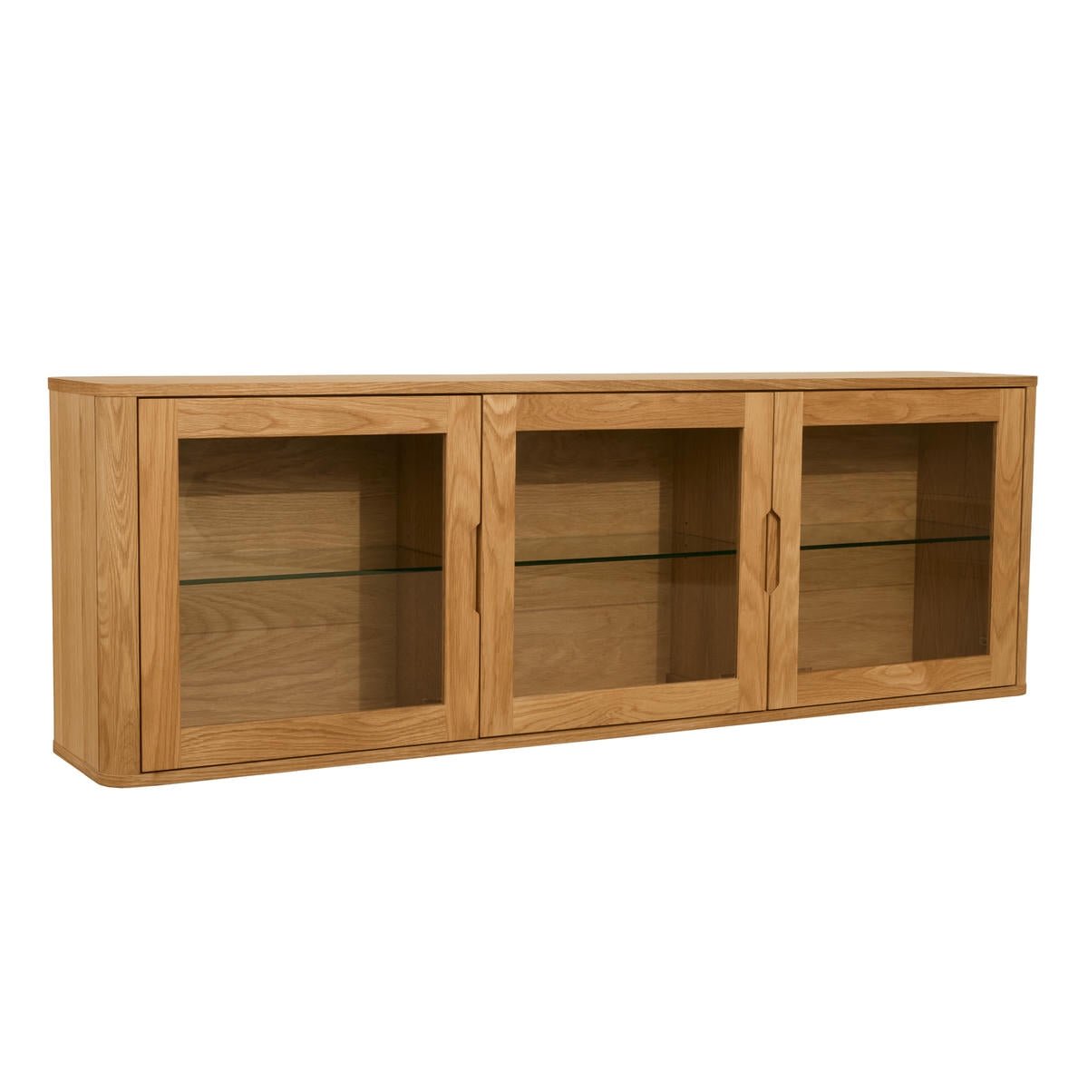 Nyborg Wandschrank mit LED-Beleuchtung - 180 cm breit - Wildeiche Natur - FURNHOUSE