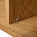 Nyborg Wandschrank mit LED-Beleuchtung - 180 cm breit - Wildeiche Natur - FURNHOUSE