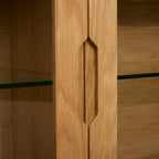 Nyborg Wandschrank mit LED-Beleuchtung - 180 cm breit - Wildeiche Natur - FURNHOUSE