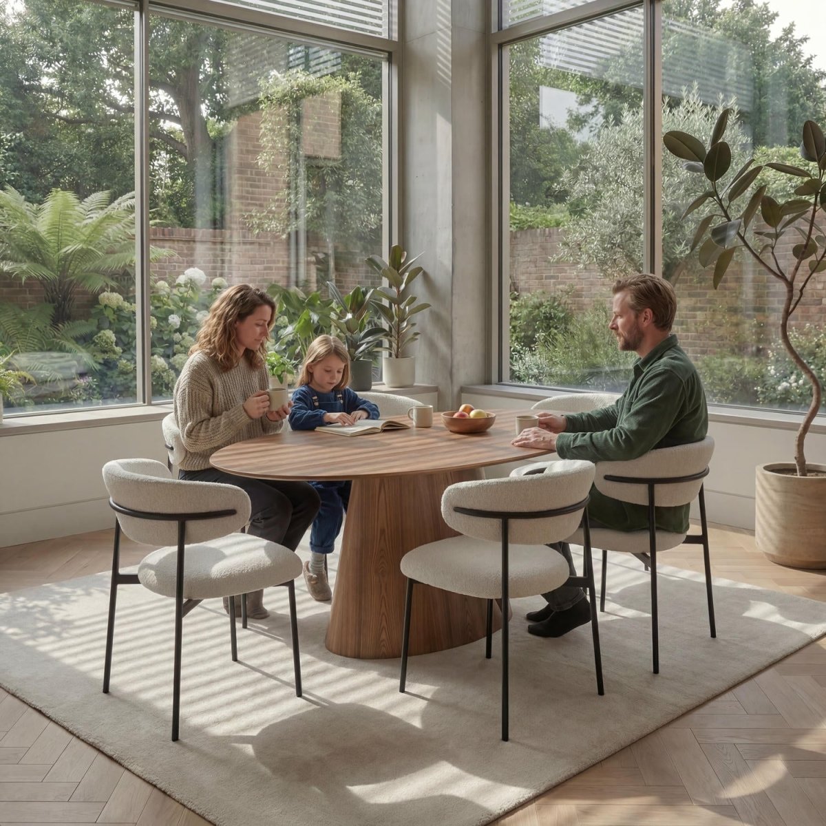 Ovaler Esstisch 160x90 cm - Wildeiche - FURNHOUSE