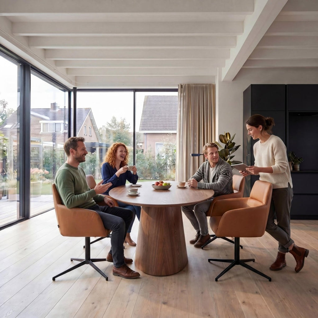 Ovaler Esstisch 160x90 cm - Wildeiche - IBBE DESIGN - FURNHOUSE