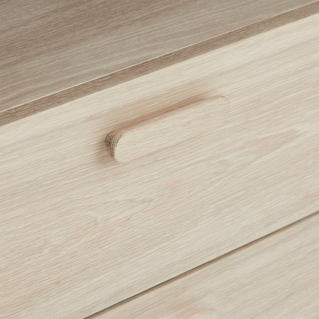 Porto Bücherregal mit Schubladen - 60 cm breit - Eiche Weiß geöltes - FURNHOUSE