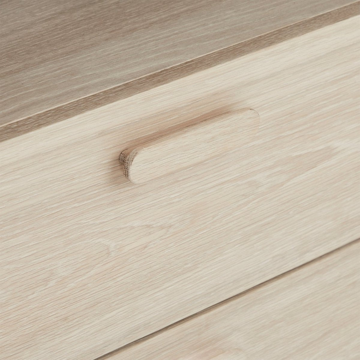 Porto Bücherregal mit Schubladen - 60 cm breit - Eiche Weiß geöltes - FURNHOUSE