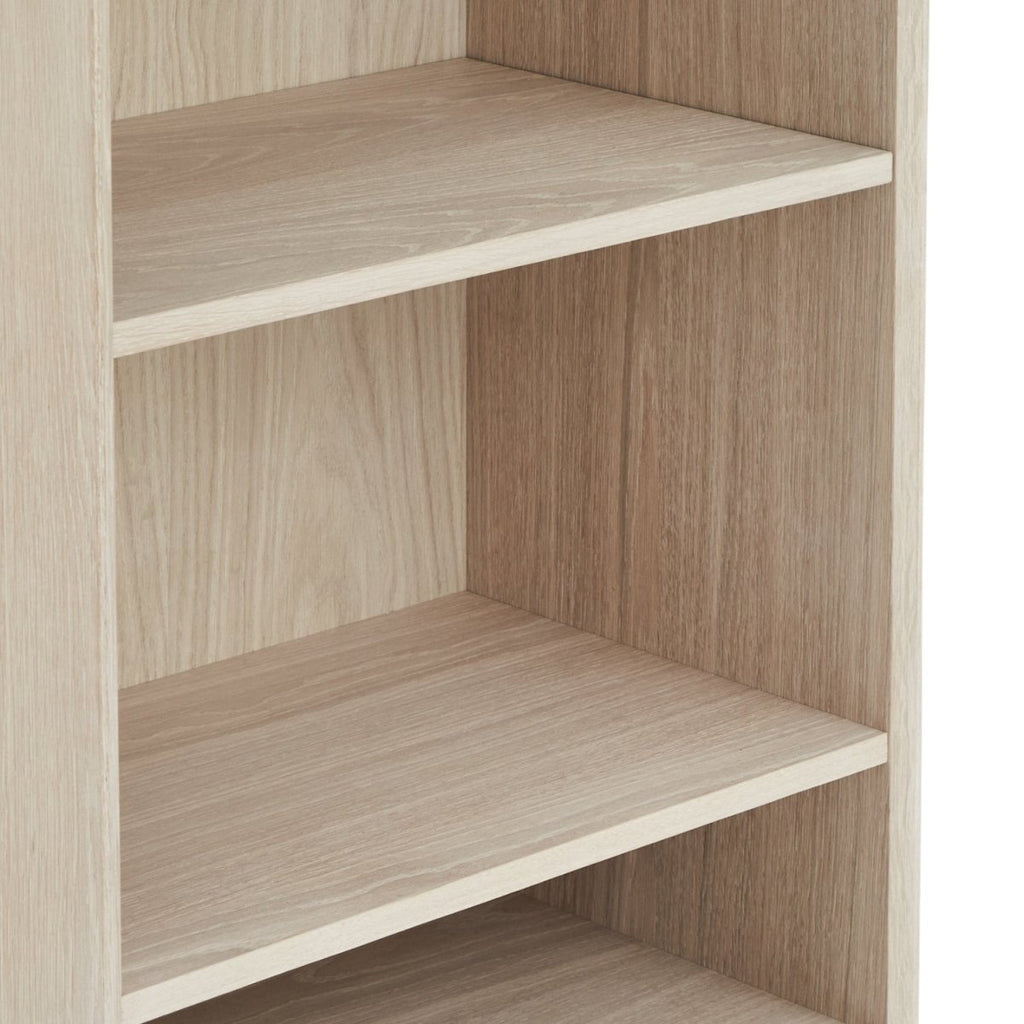 Porto Bücherregal mit Schubladen - 60 cm breit - Eiche Weiß geöltes - FURNHOUSE