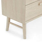 Porto Bücherregal mit Schubladen - 60 cm breit - Eiche Weiß geöltes - FURNHOUSE