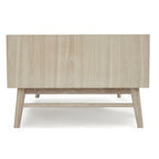 Couchtisch mit Stauraum Rechteckig 120x75 cm - Eiche Weiß geöltes - FURNHOUSE