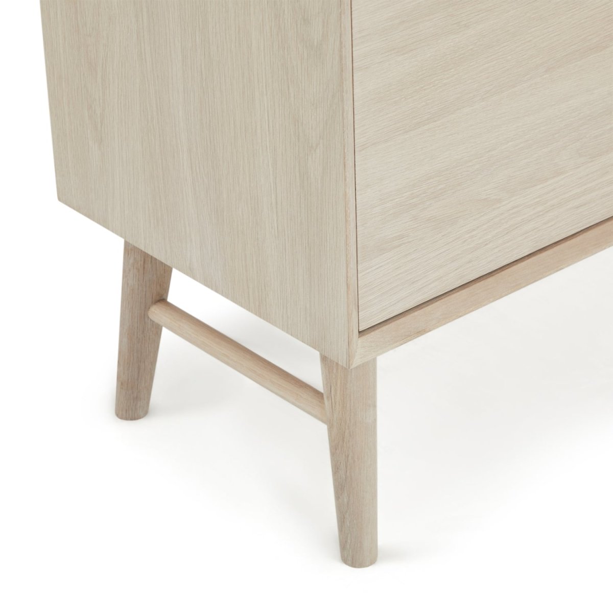 Porto Highboard mit 2 Türen - 100 cm breit - Eiche Weiß geöltes - FURNHOUSE