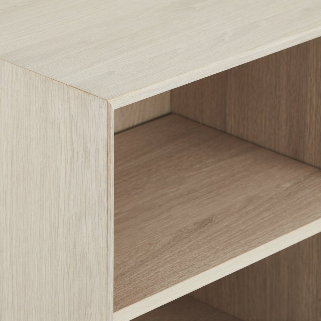 Porto Highboard mit 2 Türen - 100 cm breit - Eiche Weiß geöltes - FURNHOUSE