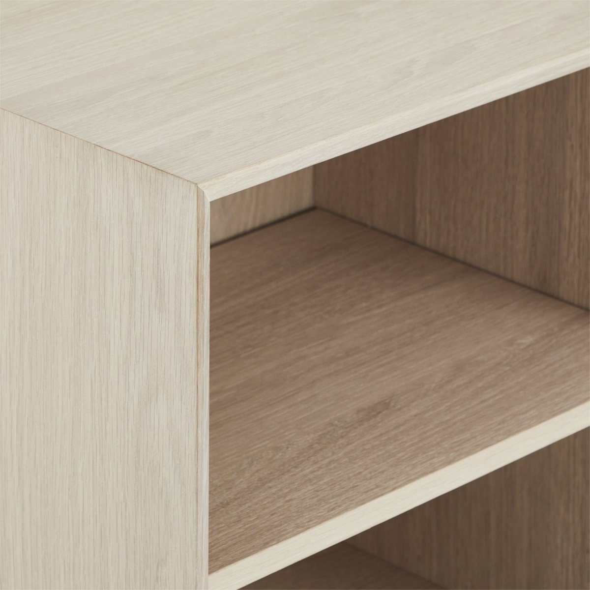 Porto Highboard mit 2 Türen - 100 cm breit - Eiche Weiß geöltes - FURNHOUSE