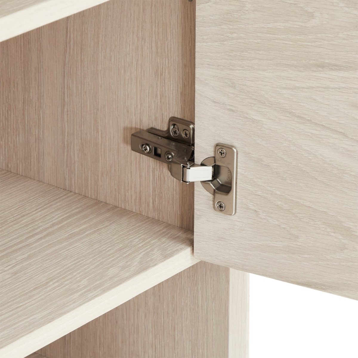 Porto Highboard mit 2 Türen - 100 cm breit - Eiche Weiß geöltes - FURNHOUSE