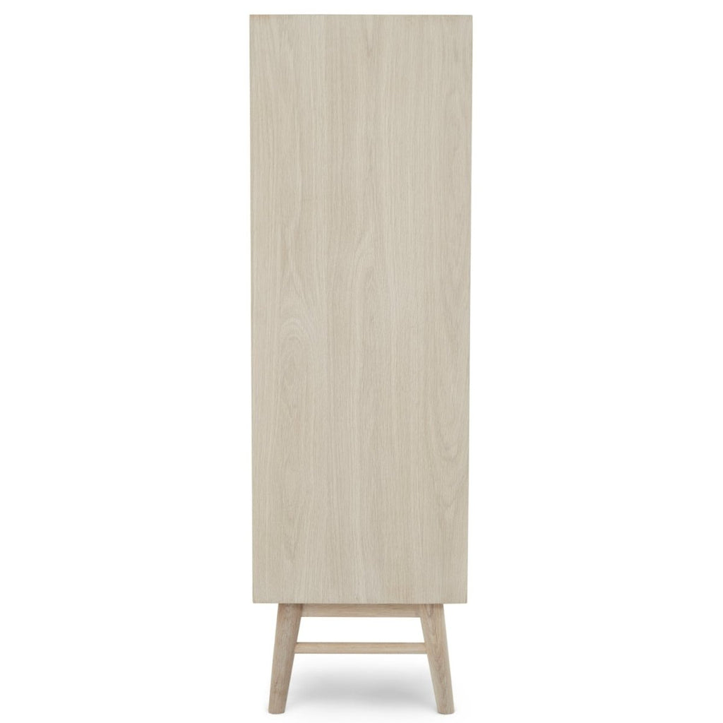 Porto Highboard mit 2 Türen - 100 cm breit - Eiche Weiß geöltes - FURNHOUSE