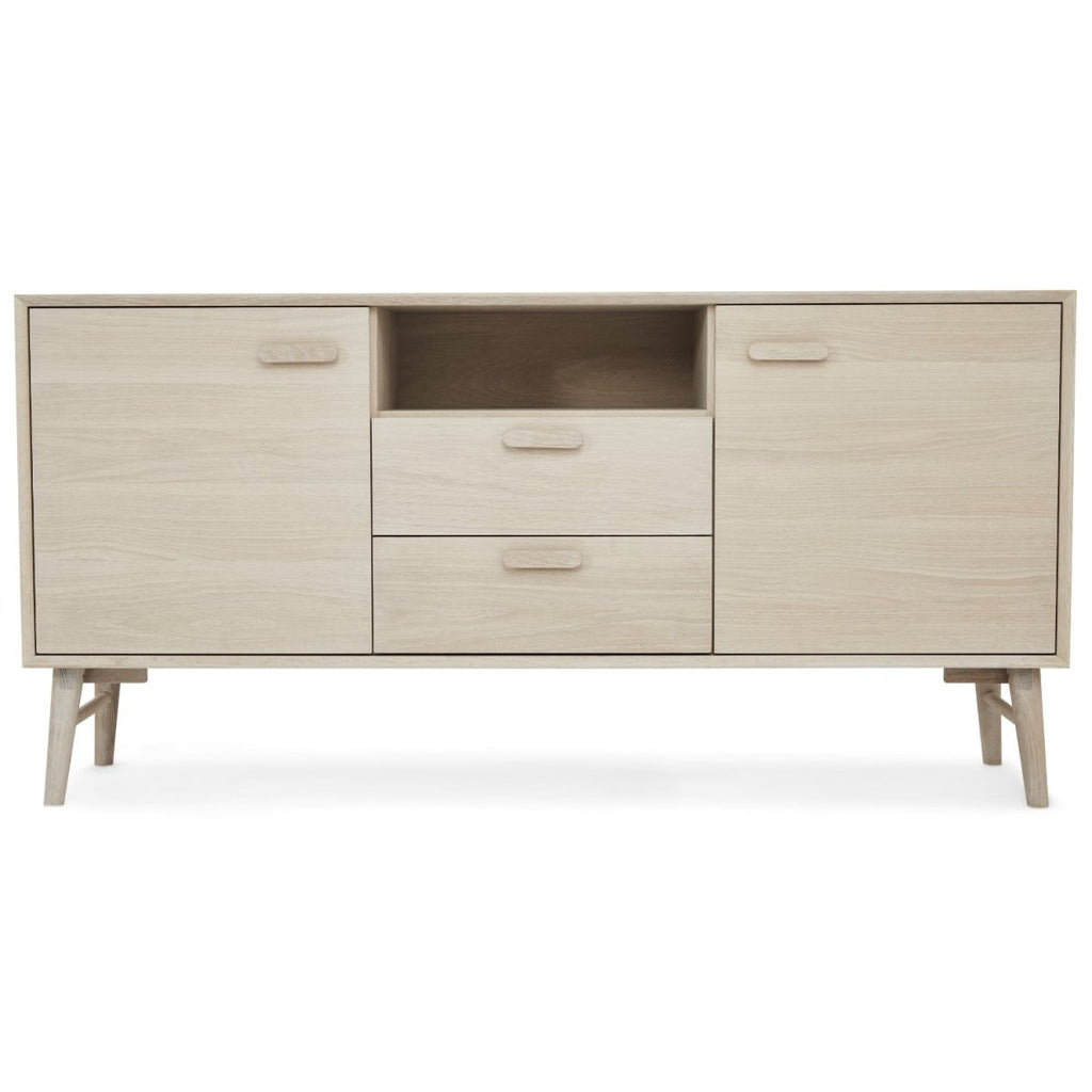 Sideboard mit 2 Türen - 160 cm breit - Eiche bianco - FURNHOUSE