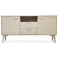 Sideboard Porto 160 cm Eiche bianco von vorne