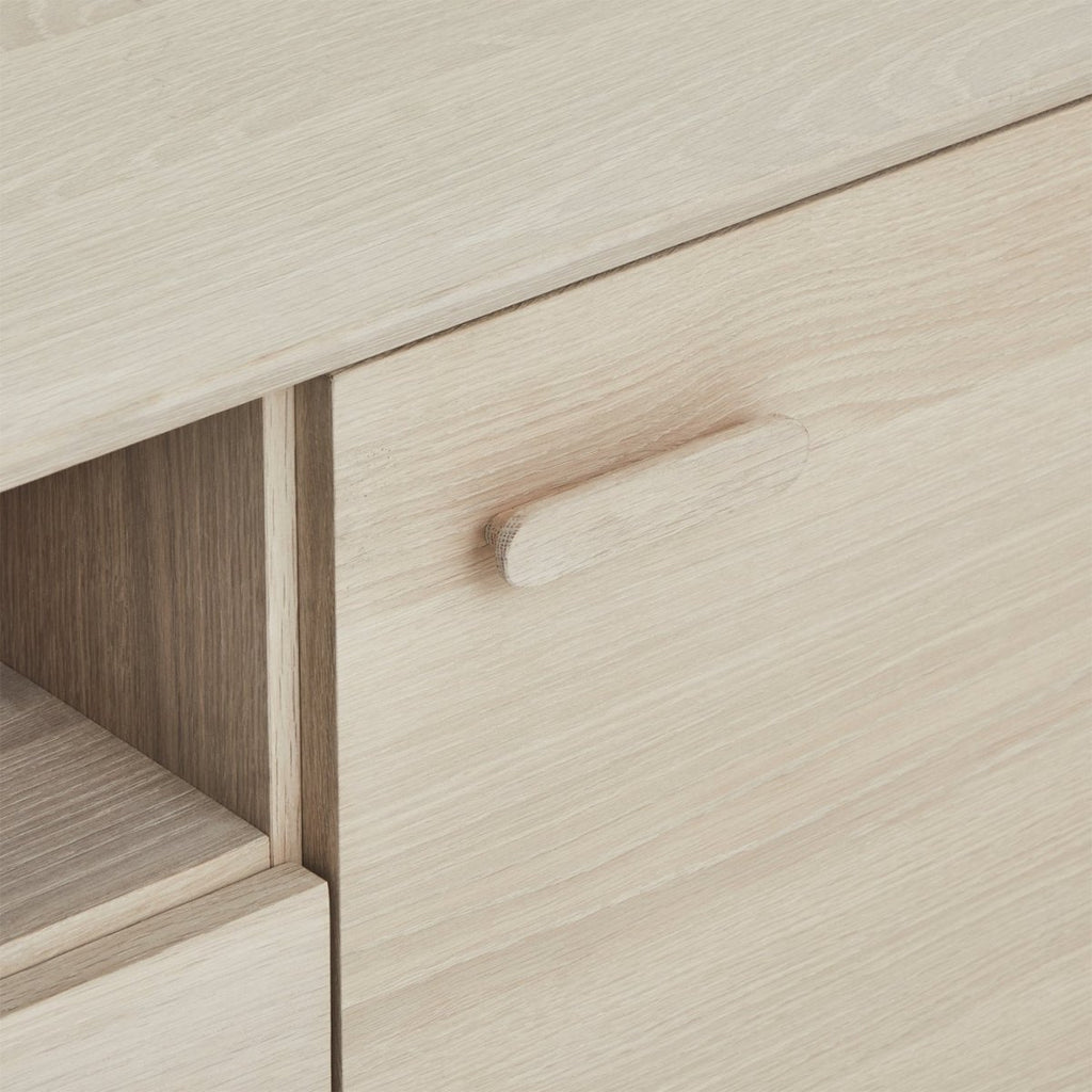 Sideboard mit 2 Türen - 160 cm breit - Eiche bianco - FURNHOUSE