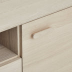 Sideboard mit 2 Türen - 160 cm breit - Eiche bianco - FURNHOUSE