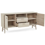 Sideboard mit 2 Türen - 160 cm breit - Eiche bianco - FURNHOUSE