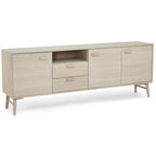 Porto Sideboard mit 3 Türen - 212 cm breit - Eiche Weiß geöltes - FURNHOUSE