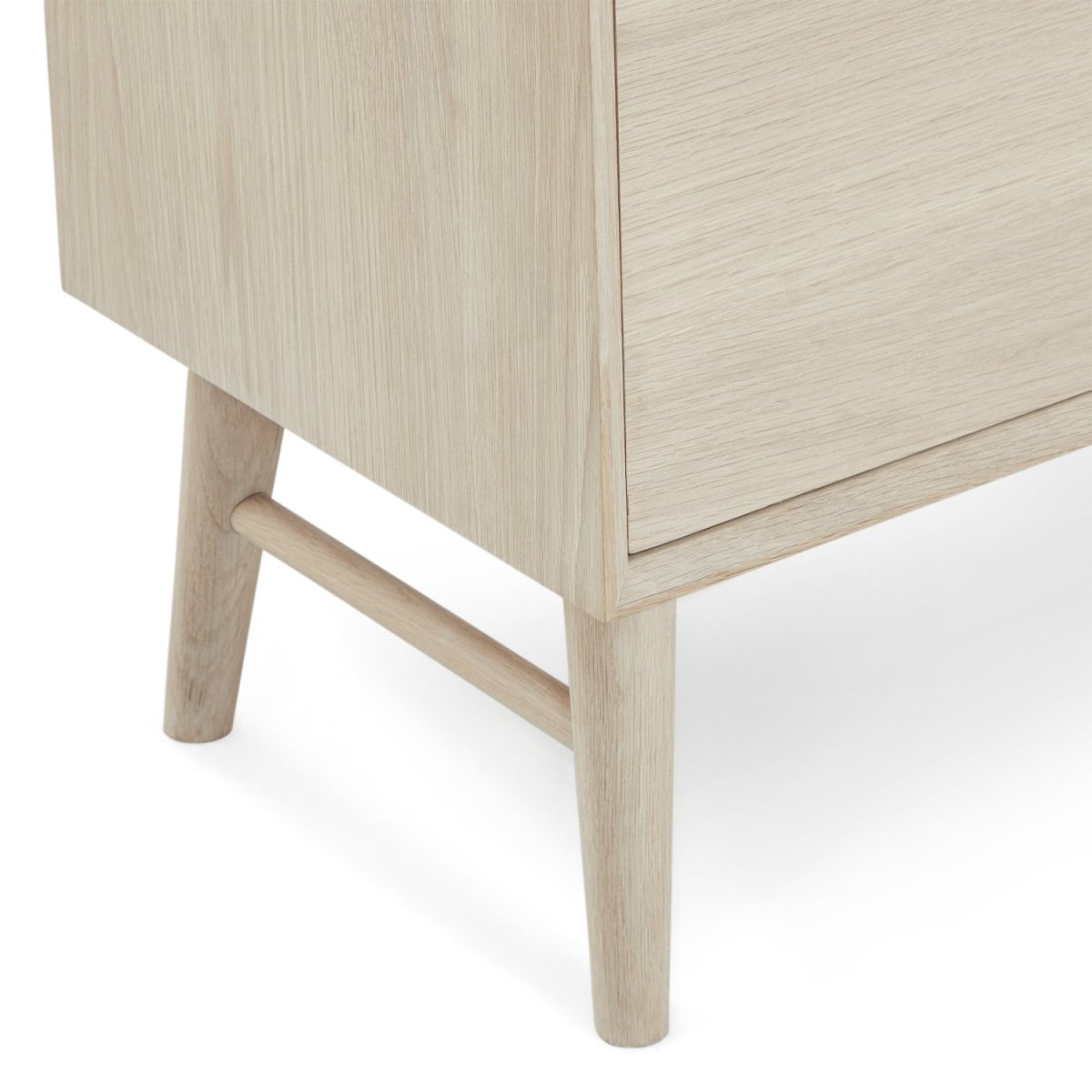 Porto Sideboard mit 3 Türen - 212 cm breit - Eiche Weiß geöltes - FURNHOUSE