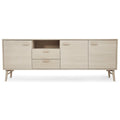 Sideboard mit 3 Türen - 212 cm breit - Eiche bianco - FURNHOUSE