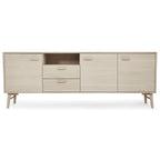 Porto Sideboard mit 3 Türen - 212 cm breit - Eiche Weiß geöltes - FURNHOUSE
