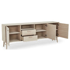 Porto Sideboard mit 3 Türen - 212 cm breit - Eiche Weiß geöltes - FURNHOUSE