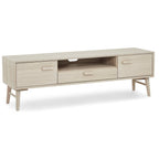 Porto TV-Tisch mit 2 Türen - 160 cm breit - Eiche Weiß geöltes - FURNHOUSE