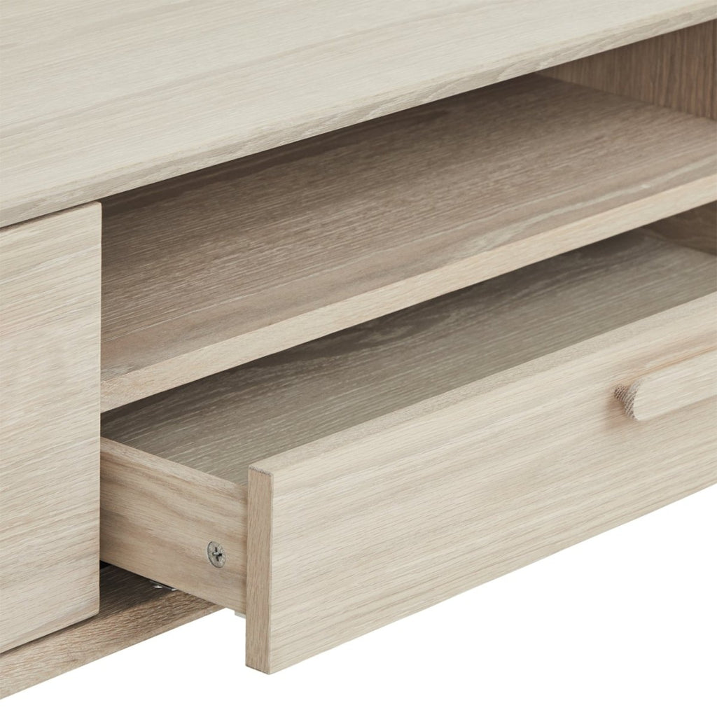 Porto TV-Tisch mit 2 Türen - 160 cm breit - Eiche Weiß geöltes - FURNHOUSE