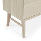 Porto TV-Tisch mit 2 Türen - 160 cm breit - Eiche Weiß geöltes - FURNHOUSE