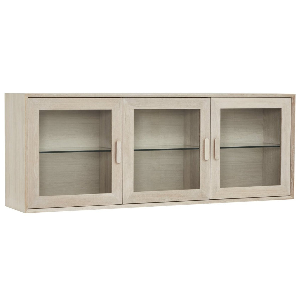 Porto Wandschrank mit LED-Beleuchtung - 160 cm breit - Eiche Weiß geöltes - FURNHOUSE