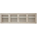 Wandschrank mit LED-Beleuchtung - 212 cm breit - Eiche bianco - FURNHOUSE