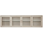 Porto Wandschrank mit LED-Beleuchtung - 212 cm breit - Eiche Weiß geöltes - FURNHOUSE