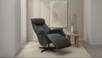 Bonanza Elektrischer Relaxsessel - Echtleder Schwarz