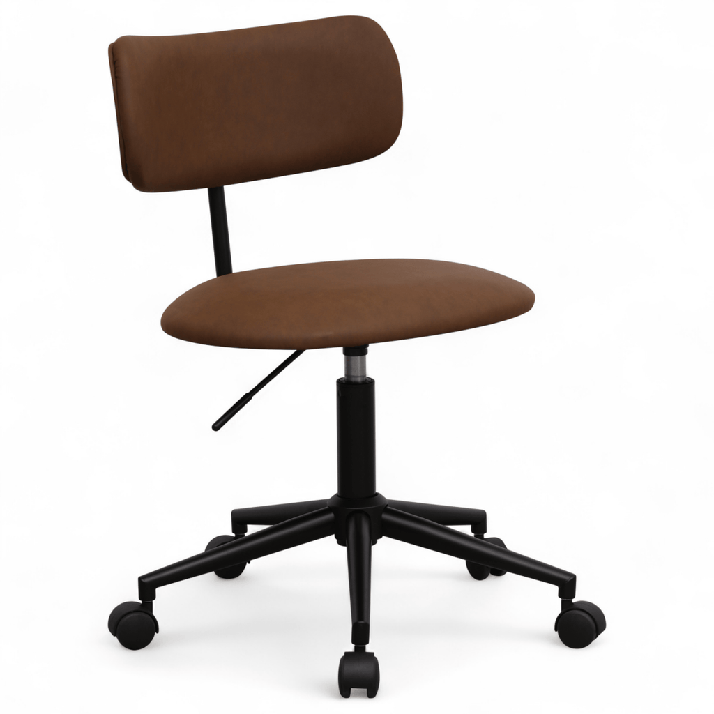 Roxy Bürostuhl - Kunstleder Dunkelbraun - FURNHOUSE