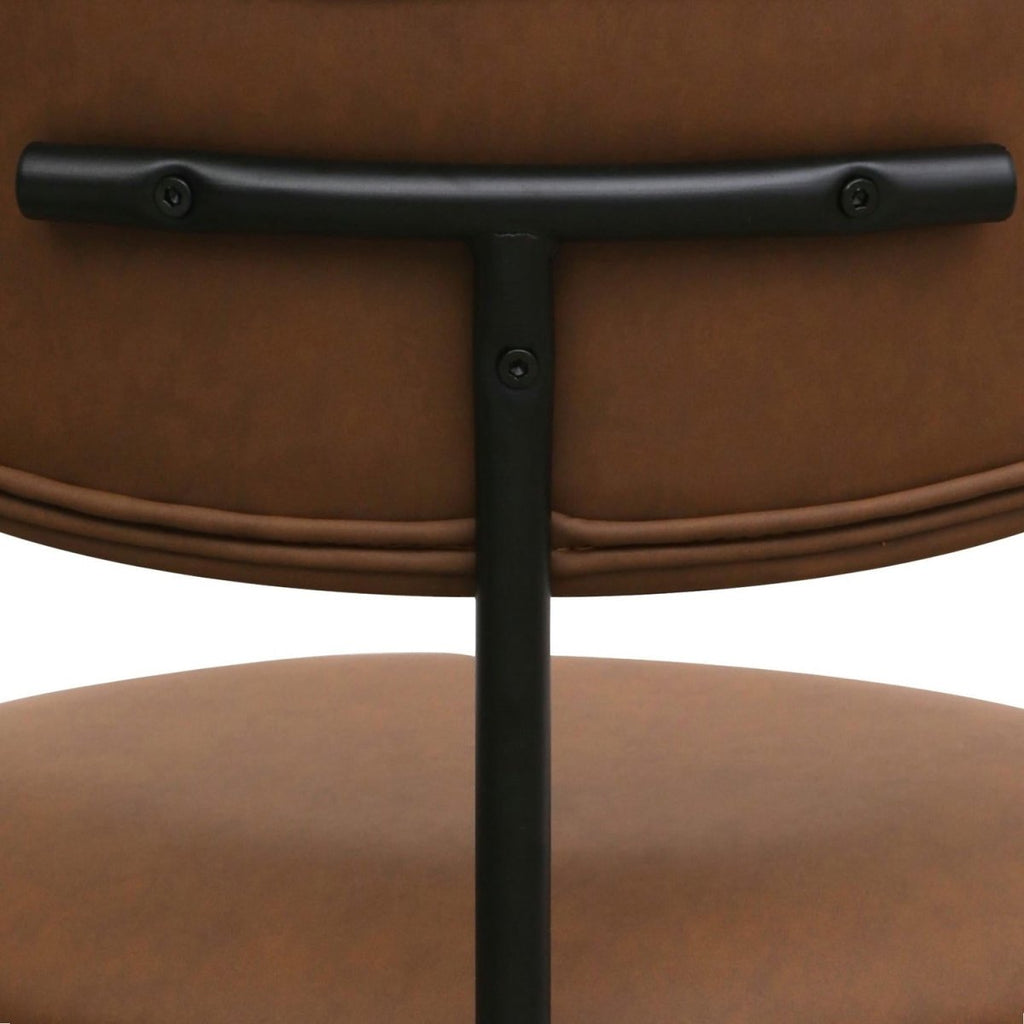 Roxy Bürostuhl - Kunstleder Dunkelbraun - FURNHOUSE