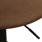 Roxy Bürostuhl - Kunstleder Dunkelbraun - FURNHOUSE