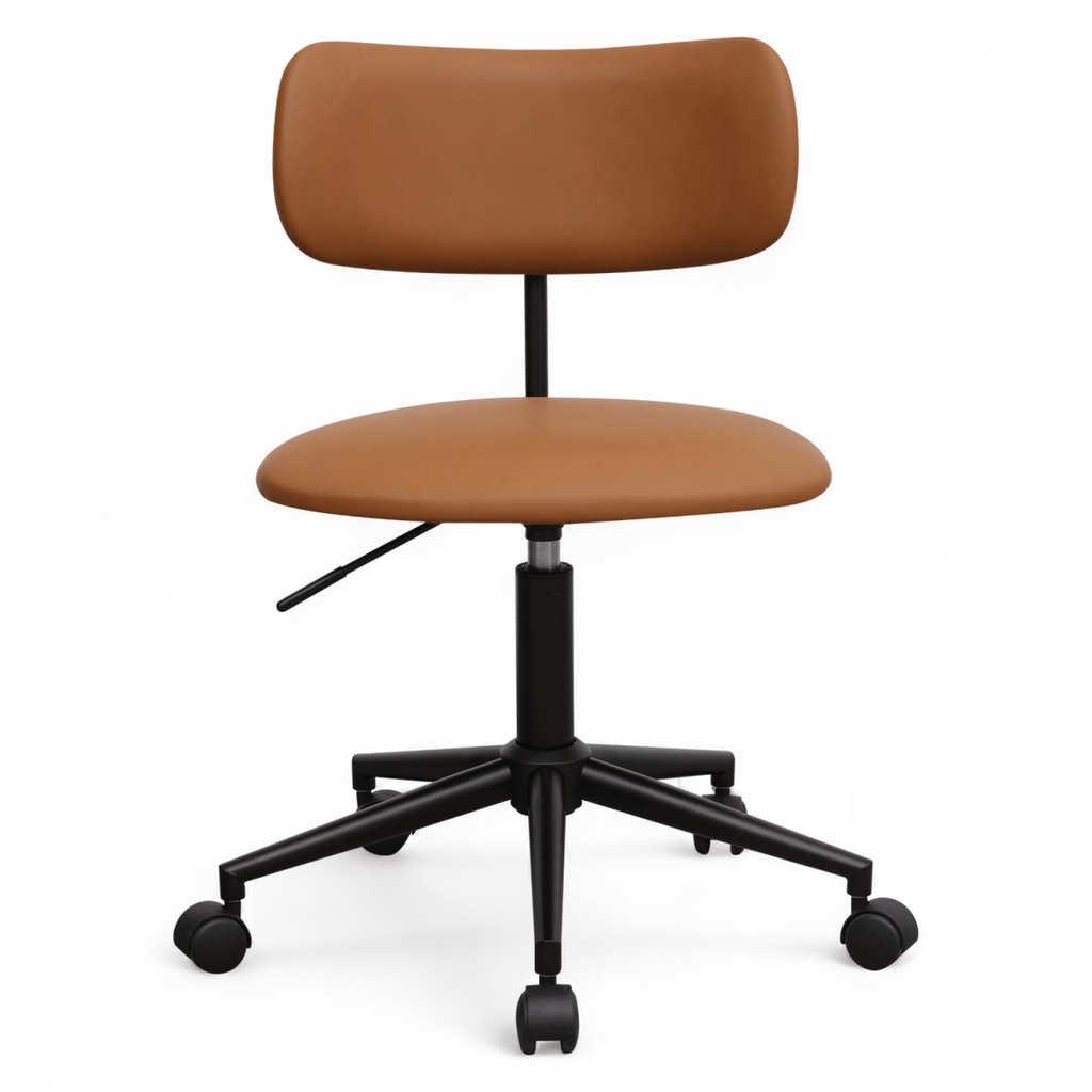 Roxy Bürostuhl - Kunstleder Hellbraun - FURNHOUSE