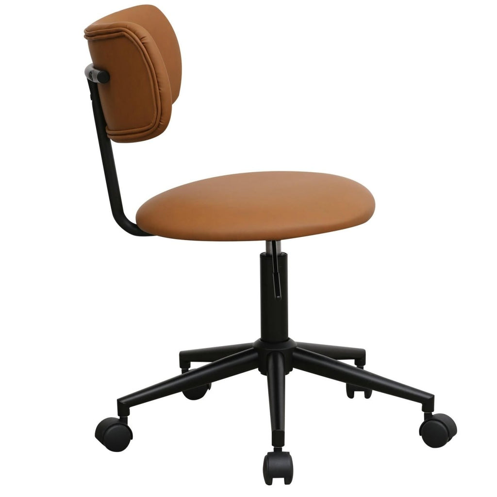 Roxy Bürostuhl - Kunstleder Hellbraun - FURNHOUSE