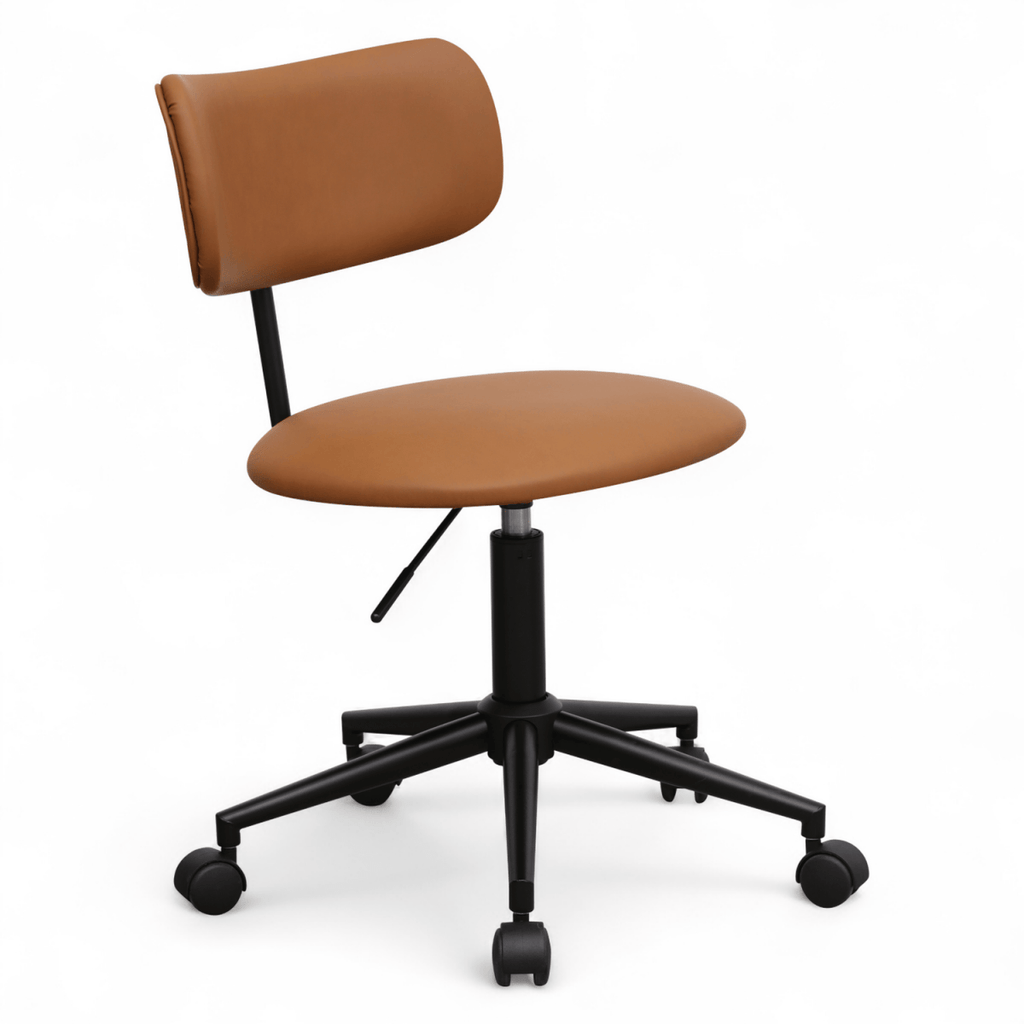 Roxy Bürostuhl - Kunstleder Hellbraun - FURNHOUSE