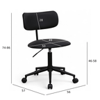 Roxy Bürostuhl - Kunstleder Schwarz - FURNHOUSE