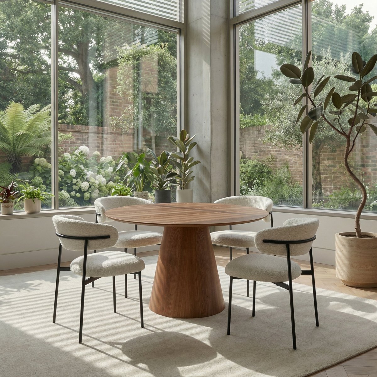 Runder Esstisch ø120 cm - Wildeiche - FURNHOUSE